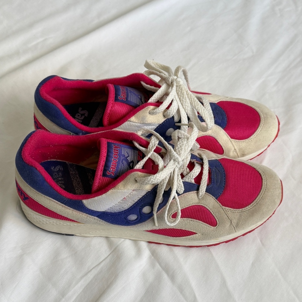 Vintage 90’s Saucony Blaze Vintage Sneakers Purple Pink Running Shoes Size 10 - Picture 3 of 10